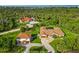 Expansive estate featuring lush landscaping, circular driveway, and bonus building on a verdant lot at 5694 Hale Rd, Venice, FL 34293