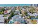 Gorgeous aerial view of the home, in a quiet coastal neighborhood near the Gulf at 605 Cornwell On The Gulf, Venice, FL 34285