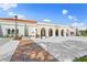 Elegant Venice Public Library features an arched walkway, brick accents and plenty of parking spaces at 746 Eagle Point Dr, Venice, FL 34285