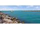 Scenic ocean view from the rocky shoreline of Venice Beach at 746 Eagle Point Dr, Venice, FL 34285