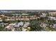 Wide aerial shot of a residential neighborhood with diverse homes and lush greenery, showcasing community living at 888 Guild Dr, Venice, FL 34285