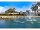 Beautiful entrance with water fountain feature at Pelican Pointe Golf & Country Club at 1298 Highland Greens Dr, Venice, FL 34285