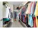 Walk-in closet with shelving and hanging space for clothes and accessories at 13730 Vancanza, Venice, FL 34293