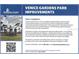 Venice Gardens Park will be getting new recreational features, landscaping, and upgraded parking at 424 Shade Ter, Venice, FL 34293
