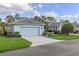 Charming one-story home with a two-car garage, well-manicured lawn, and beautiful landscaping at 1610 Monarch Dr # 1610, Venice, FL 34293