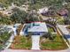 Aerial view of the beautiful single-Gathering home with a pool and fenced in yard at 2371 Scenic Dr, Venice, FL 34293