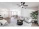 Open concept living area with modern decor and an adjacent dining area at 255 San Cristobal Ave, Punta Gorda, FL 33983