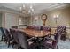 Elegant conference room with large table, leather chairs and classic finishes at 385 N Point Rd # 404, Osprey, FL 34229