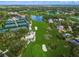 Scenic golf course featuring lush green fairways, serene lakes, and beautifully landscaped surroundings at 385 N Point Rd # 404, Osprey, FL 34229