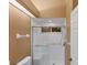 Bathroom shower featuring safety bars, and a glass enclosure at 446 Pinewood Lake Dr, Venice, FL 34285