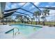 Backyard pool and screened-in lanai offers a great space for outdoor living at 5061 Richmond Ter, North Port, FL 34287