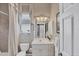 Classic-style bathroom featuring white cabinetry, a single sink, and a tiled shower-tub combination at 560 Misty Pine Dr, Venice, FL 34292