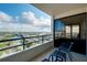 Relaxing balcony featuring seating and a beautiful view of the surrounding intercoastal waterway at 6415 Midnight Pass Rd # 909, Sarasota, FL 34242