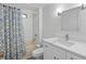 Updated bathroom with a shower-tub combo, modern vanity, and stylish fixtures at 891 Grado Dr, Venice, FL 34285