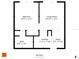 Floorplan diagram showcases the layout of the bedrooms, bathrooms, kitchen, and living room at 902 Gibbs Rd # 181, Venice, FL 34285