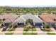 Aerial view of a single-Gathering home highlighting the landscape and community at 13867 Vadini St, Venice, FL 34293