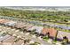Aerial view of the homes in the community along a scenic waterway at 13867 Vadini St, Venice, FL 34293