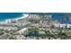 High aerial showcases Madeira Beach condos with ocean views and intercoastal waterway at 1636 Stickney Point Rd # 36-201, Sarasota, FL 34231