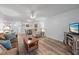 Spacious living room with hardwood floors and plenty of space for furniture and decor at 1703 Bal Harbour Dr # 2, Venice, FL 34293