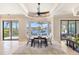 Waterfront dining room with a view of the pool at 19227 Palmdale Ct, Port Charlotte, FL 33948