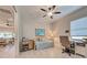 Bright office with daybed, desk and window provides a tranquil and productive work environment at 23415 Waverly Cir, Venice, FL 34293