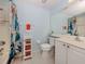 Cozy bathroom featuring a shower and tub combination and a single sink vanity at 2602 Ravinia Cir # 2602, Venice, FL 34292