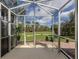 Inviting screened porch offering peaceful views of the green backyard and blue skies at 29692 Niagara Ct, Englewood, FL 34223