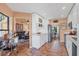 Modern kitchen features stainless steel appliances, white cabinets, and an open floorplan at 311 Pembroke Dr # 217, Venice, FL 34293