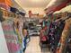 Large walk-in closet featuring rods, shelves, lots of space for storage at 519 Bellaire Dr, Venice, FL 34293