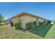 Landscaped backyard view of property at 5875 Jackson, Venice, FL 34293