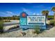 Nokomis Beach sign offers refreshments and restrooms at this Sarasota County park and recreation area at 651 Percheron Cir, Nokomis, FL 34275
