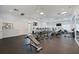 Bright gym with treadmills, weights, and ample workout space at 11415 Fort Lauderdale Pl, Venice, FL 34293