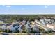 Aerial view of a colorful residential area featuring well-maintained lawns and tree-lined streets under a sunny sky at 12679 Sagewood Dr, Venice, FL 34293
