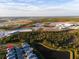 This scenic aerial view shows the nearby high school and recreation area of the new community at 17449 Luminous Ave, Venice, FL 34293