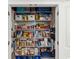 Walk-in pantry with wire shelving providing ample storage for food items at 2042 Mesic Hammock Way, Venice, FL 34292