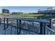 Elevated view of a baseball field with bar-style seating in the foreground at 268 Southampton Dr # 309, Venice, FL 34293
