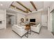 Spacious living room featuring a ceiling fan, recessed lighting, and access to other rooms at 29176 Coral Harbour Dr, Englewood, FL 34223