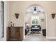 Living room featuring traditional decor and comfortable seating at 297 Martellago Dr, North Venice, FL 34275