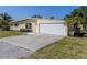 Charming single-story home featuring an attached two-car garage and a well-maintained front yard at 501 Dona Dr, Nokomis, FL 34275