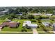 Lovely aerial view of a charming single-Gathering home with a spacious yard and a two-car garage at 506 Buena Vista Dr, Nokomis, FL 34275