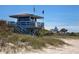 Picturesque lifeguard tower on a sandy beach with clear blue skies, offering safety and scenic views at 506 Buena Vista Dr, Nokomis, FL 34275