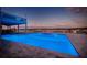 Swimming pool with beautiful sunset at 9061 Kellogg Ln, Venice, FL 34293