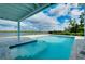 Stunning pool with a view of the river at 9061 Kellogg Ln, Venice, FL 34293