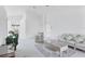 Bright living room with vaulted ceilings and neutral carpet at 1330 Berkshire Ct, Venice, FL 34292