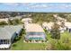 Aerial view of the house with private screened in pool at 339 Marsh Creek Rd, Venice, FL 34292