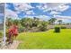 Backyard with plush landscaping at 339 Marsh Creek Rd, Venice, FL 34292