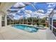 Sparkling screened pool and spa for enjoying outdoor living at 339 Marsh Creek Rd, Venice, FL 34292