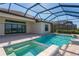 Inviting screened pool and spa provide a relaxing escape with stunning lake view at 448 Bocelli Dr, Nokomis, FL 34275