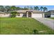 Charming single-story home featuring a well-maintained lawn and an attached two-car garage at 5458 Jessamine Ave, North Port, FL 34291