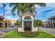 Welcome to Historic Venice sign surrounded by palm trees, a great place to shop and dine at 72 Circlewood Dr # A2-7, Venice, FL 34293